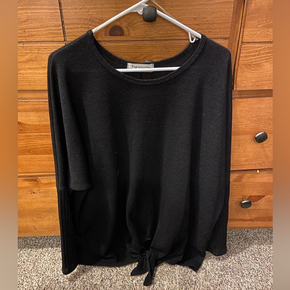 Lightweight Sweater with Tie Detail